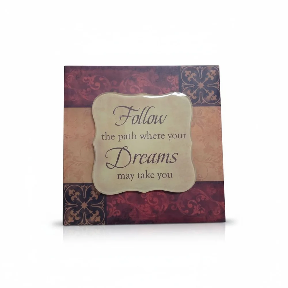 Red and Cream Inspirational Art & Decals Wall Decor